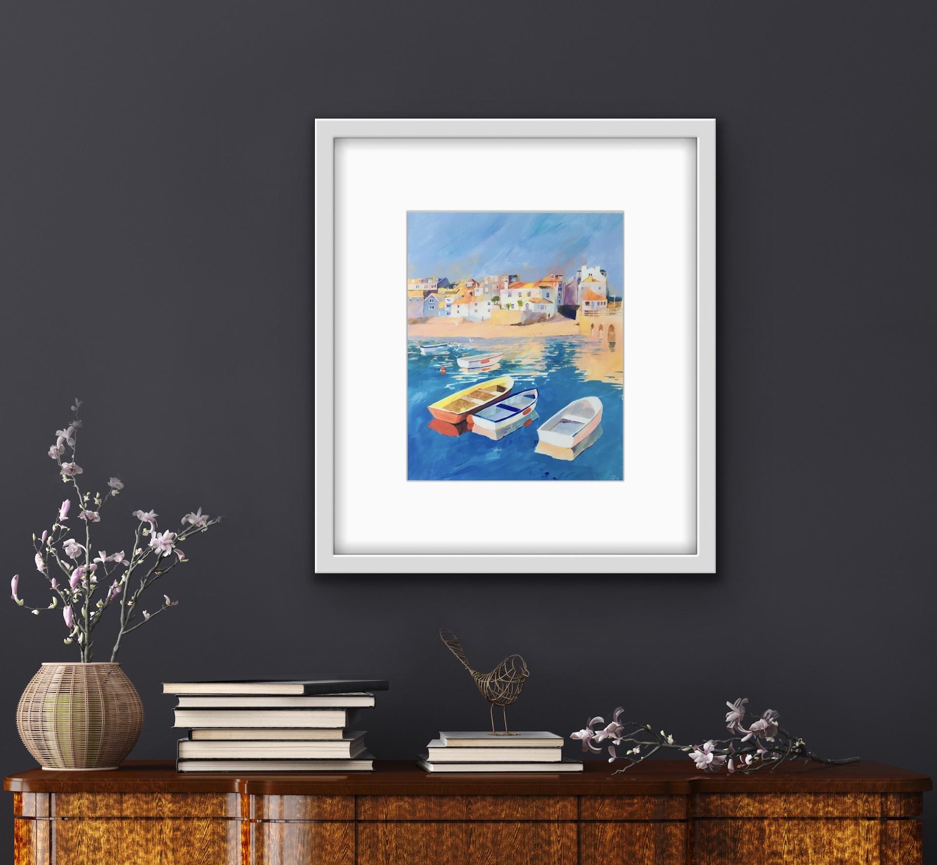 Carolyn Carter, St Ives Harbour, Coastal Art, Art of Cornwall, Original Painting For Sale 3