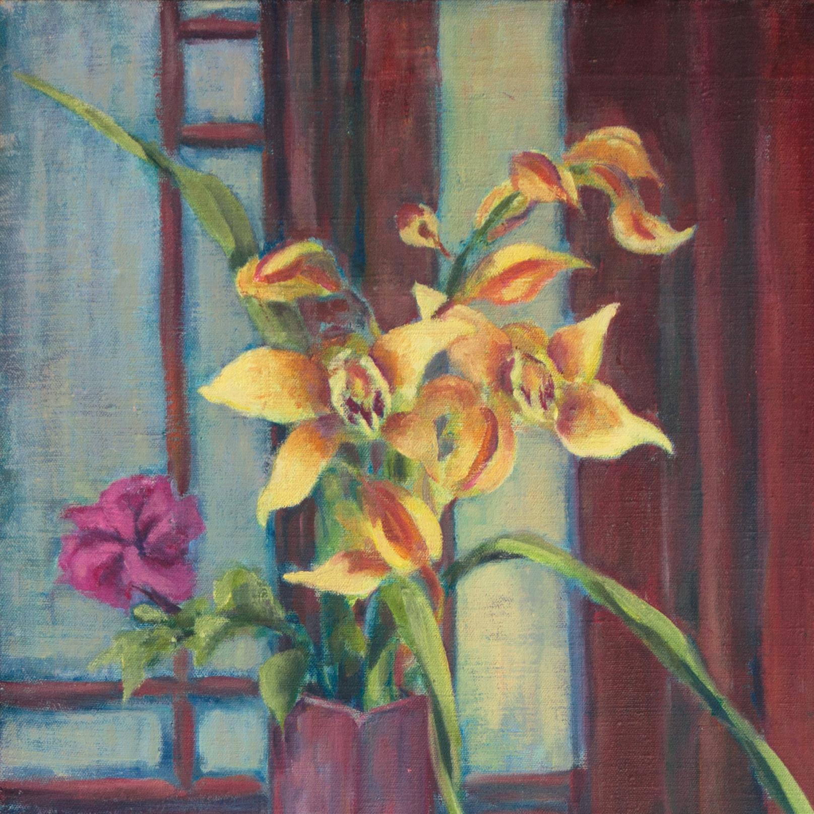 'Still Life of Orchids', Art Students League, Denver, Colorado For Sale 2