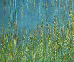 Lluvia dorada. Pintura al óleo de paisajes expresionistas