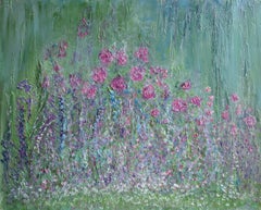 June Border. Contemporary Impressionist Oil Painting