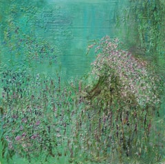 Noche de verano. Pintura al óleo impresionista contemporánea