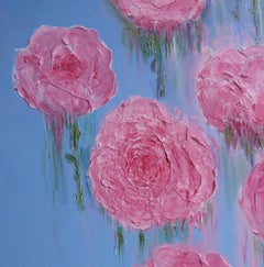 "Out Of The Blue". Contemporary Floral Painting
