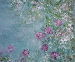"Pergola Roses". Contemporary Floral Painting