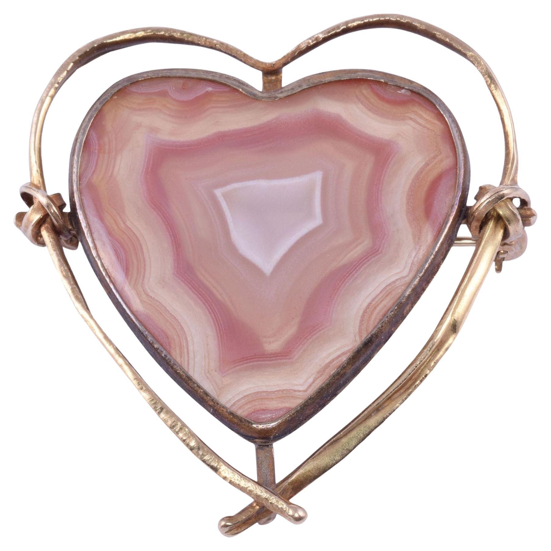 Carolyn Morris Bach Heart Brooch or Pendant For Sale