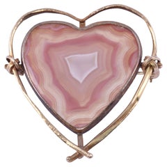 Carolyn Morris Bach Broche ou pendentif en forme de cœur