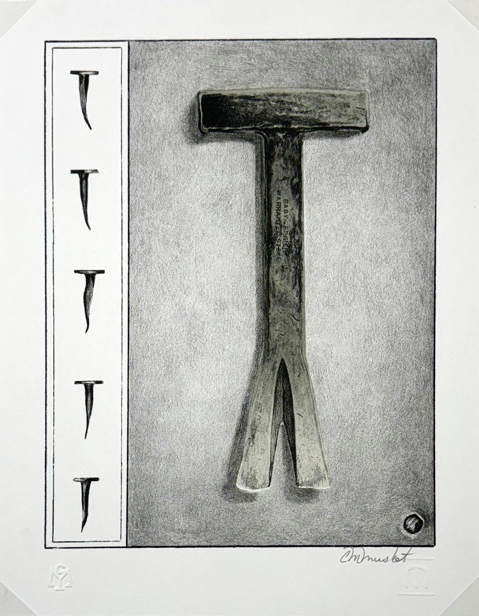 Nail Claw, lithograph by Carolyn Muskat For Sale 1