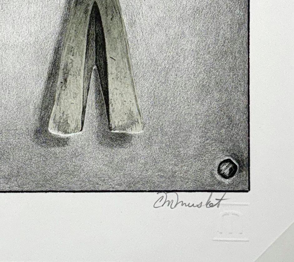Nail Claw, lithograph by Carolyn Muskat For Sale 3