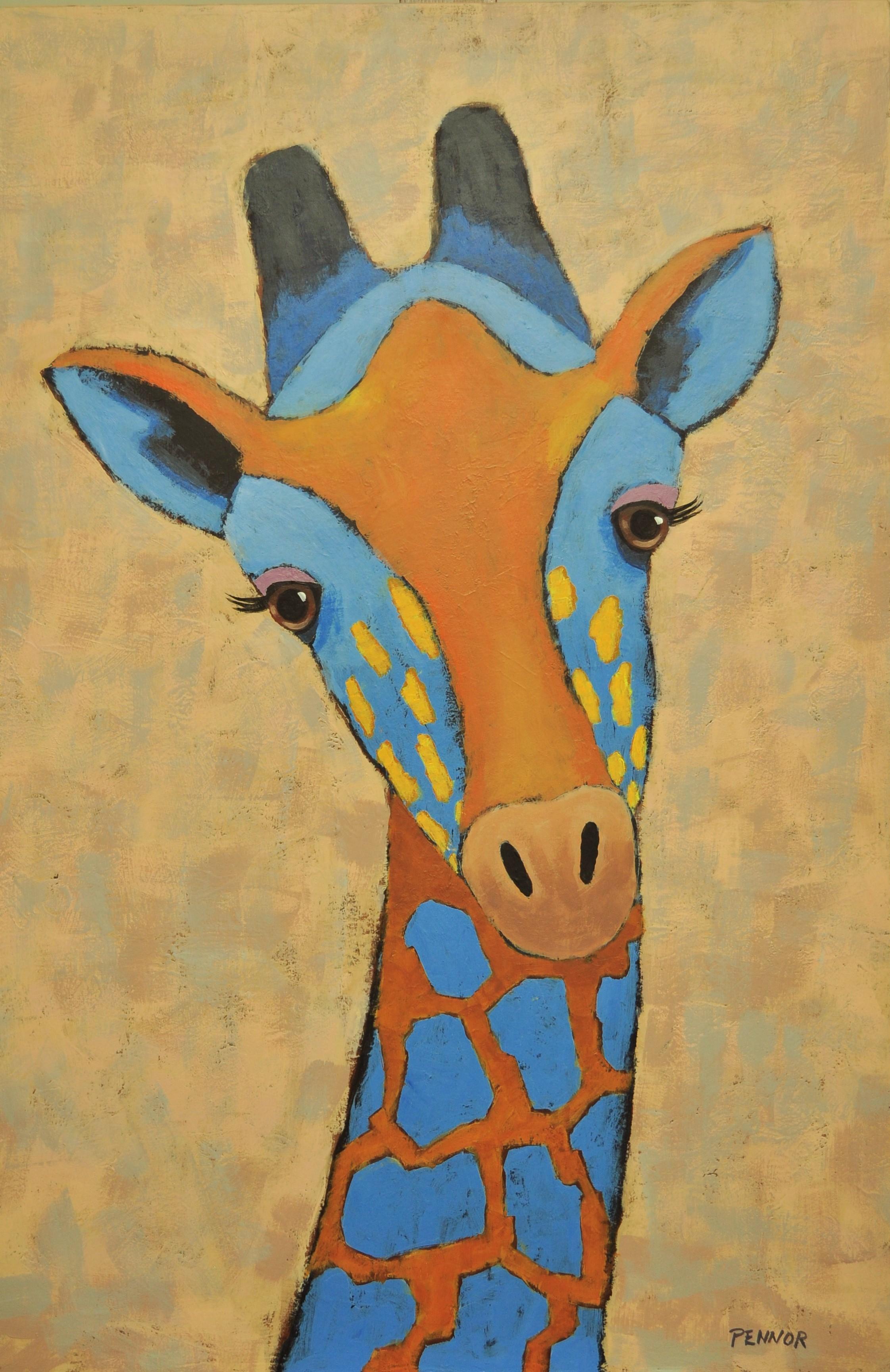 Carolyn Pennor Animal Painting - Bright Eyes