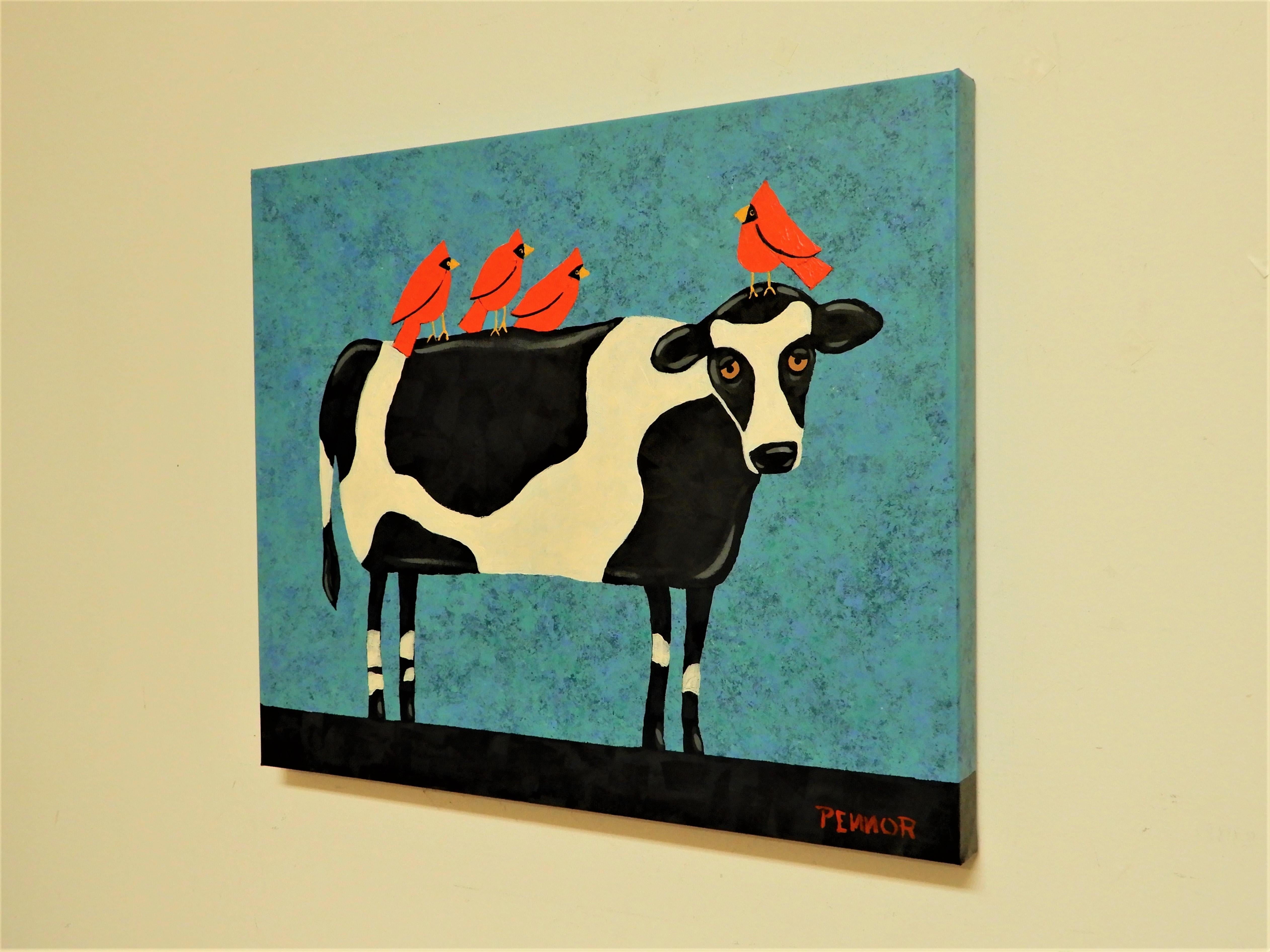 folk art cow