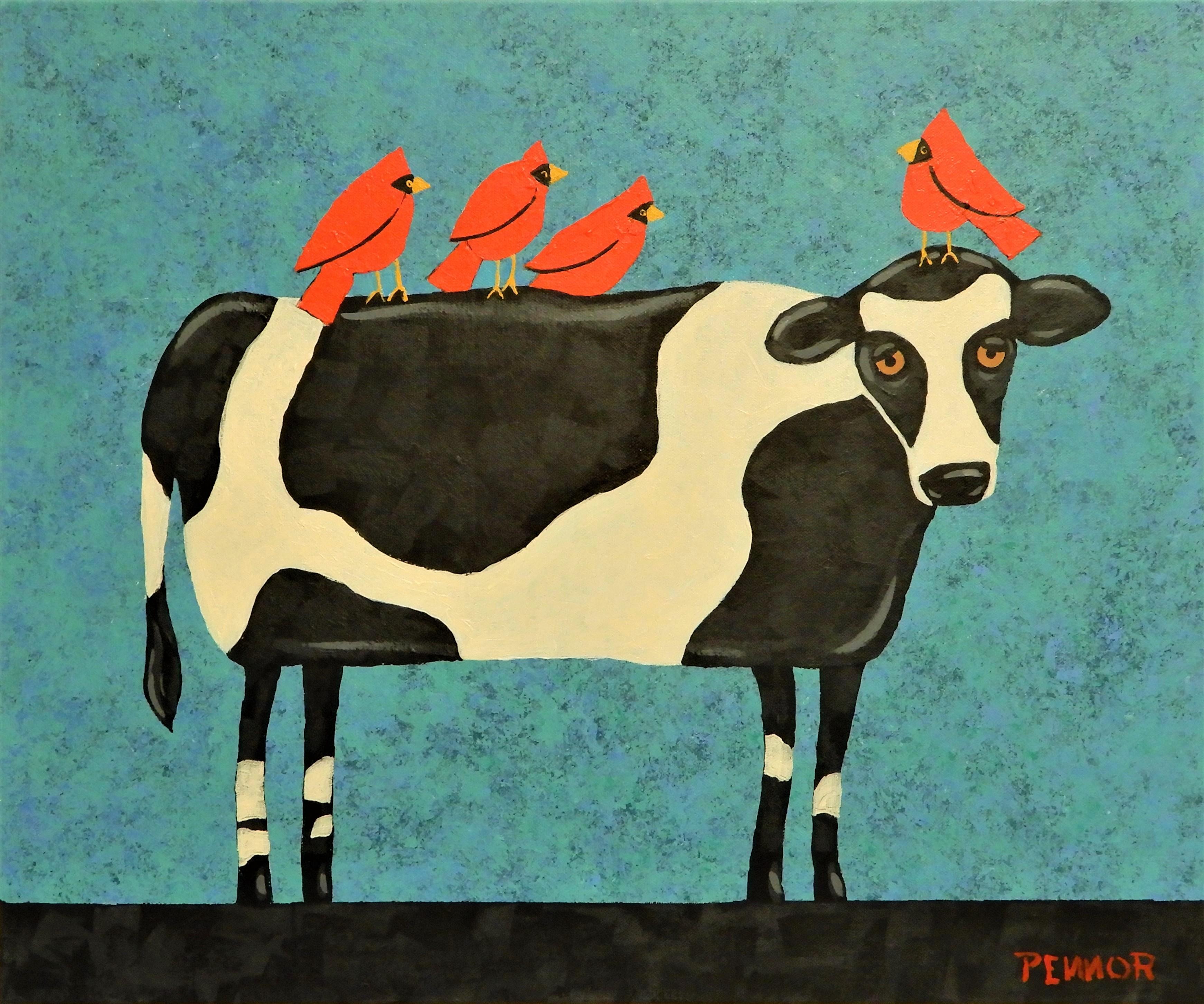 Cowbirds, Original Painting