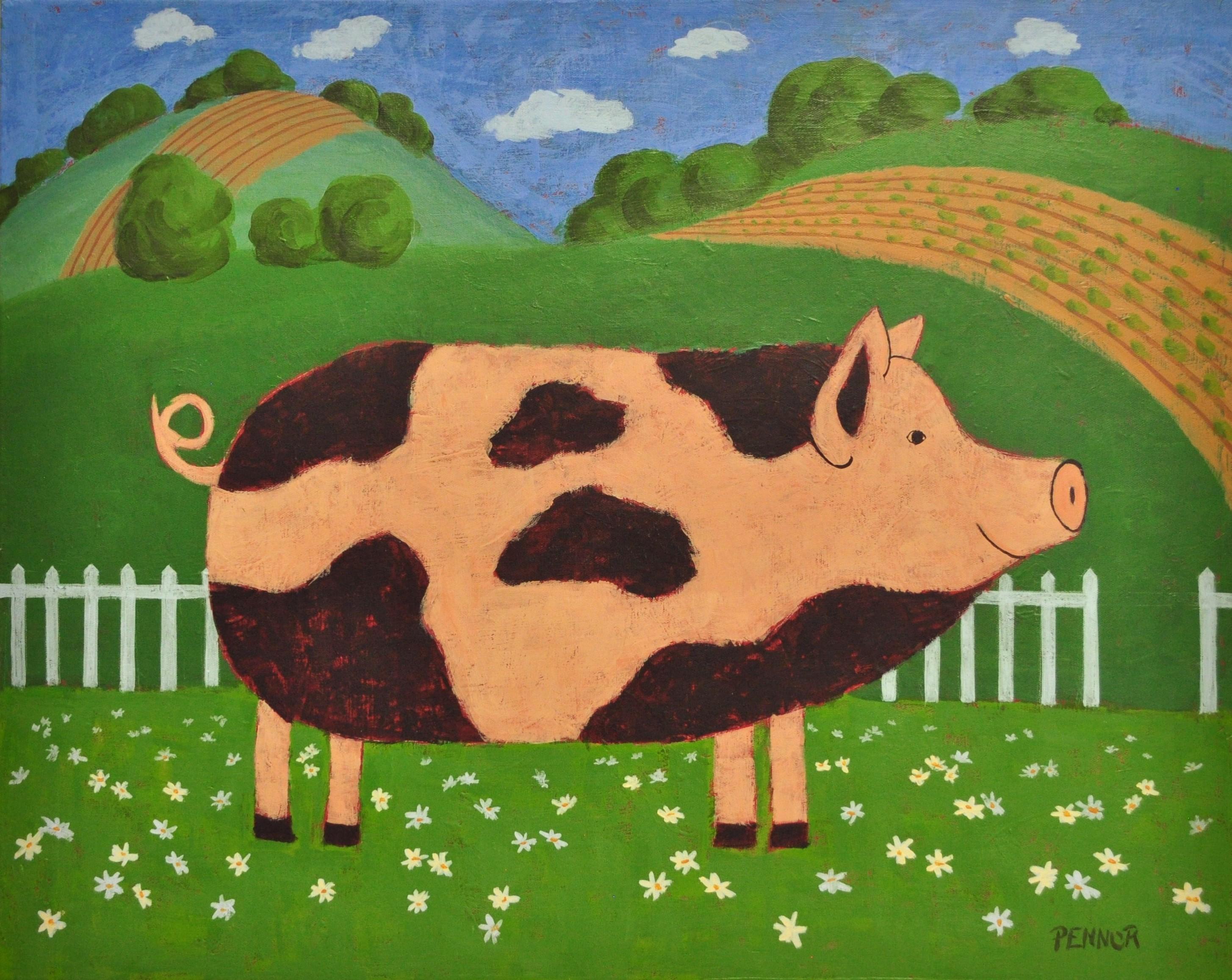 Daisy Pig, Original Painting