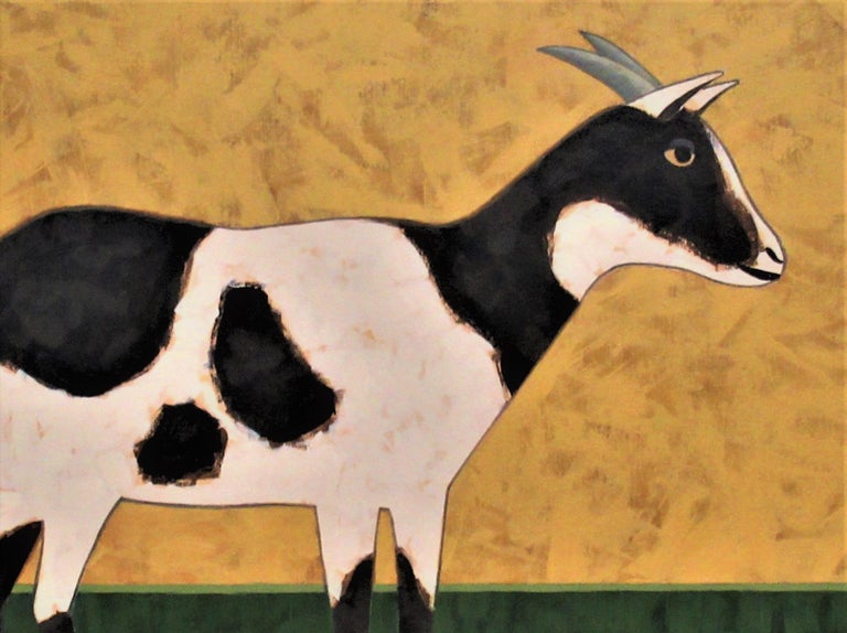 Happy Goat, Original Painting For Sale 1