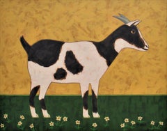 Happy Goat, Original Painting