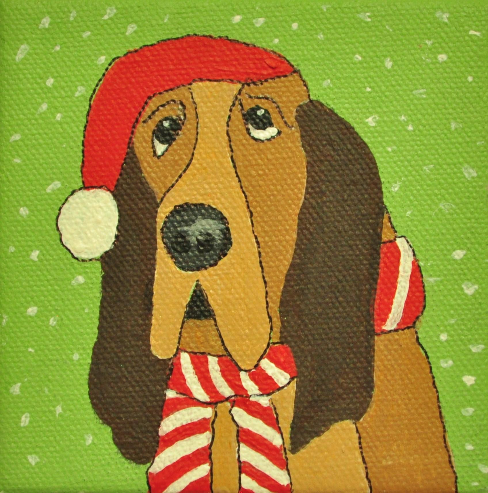 Carolyn Pennor Animal Painting - Henry Hound