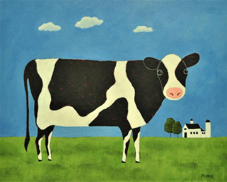 Original Painting Cow - 329 For Sale on 1stDibs