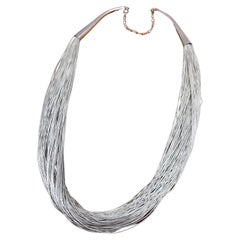 Carolyn Pollack  Collier de 100 brins en argent sterling .925 et argent liquide de 24 pouces 