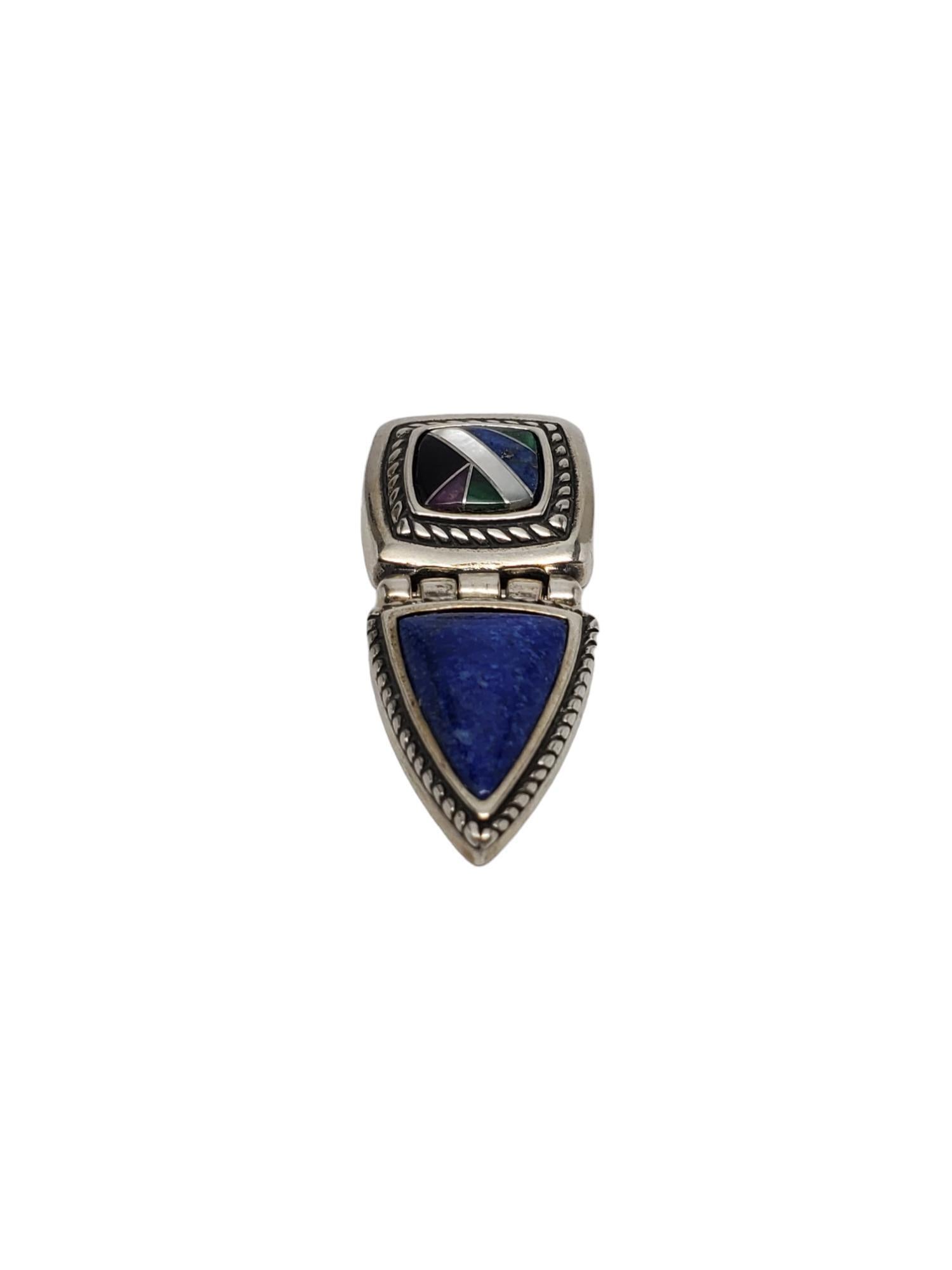 Carolyn Pollack Lapis Lazuli  Mosaic Gemstone Pendant #17151
