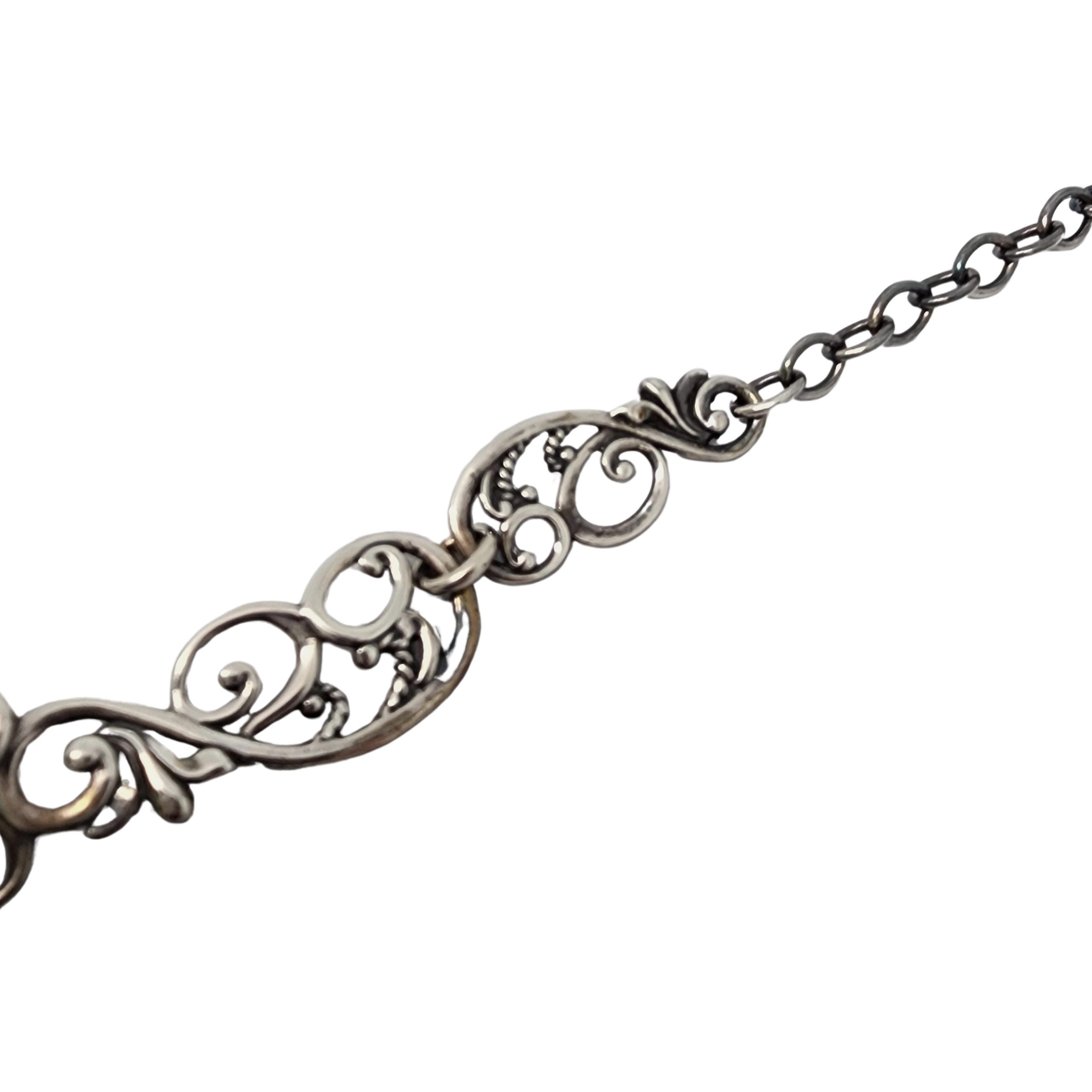 Carolyn Pollack Relios Sterling Silver Scroll Necklace #16998 1