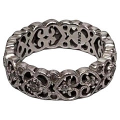 Carolyn Pollack Scrolling Sterling Silver Ring Band Size 10 #17111