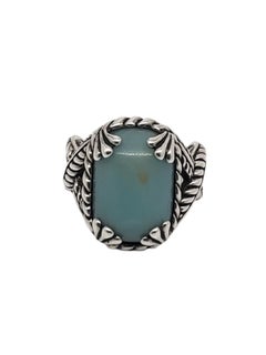 Carolyn Pollack Anello in argento sterling con gemma amagonite blu misura 10 #20835