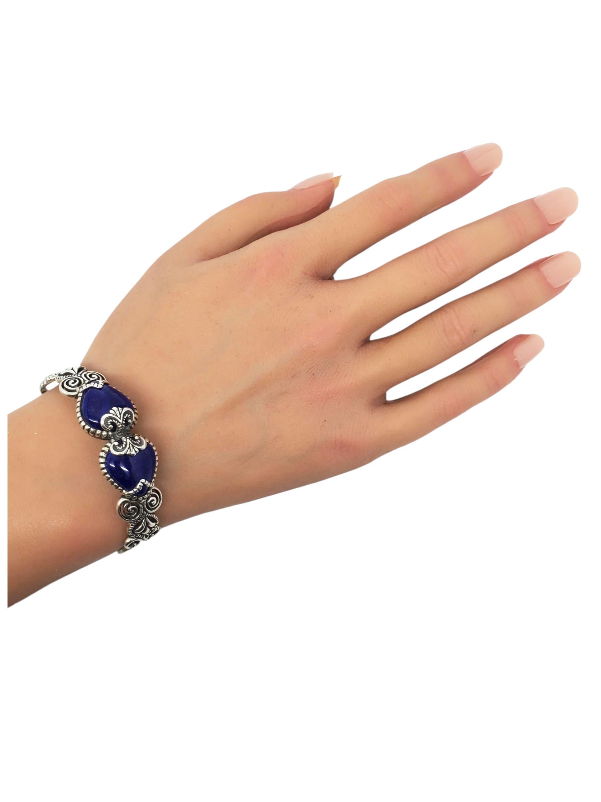 Carolyn Pollack Bracciale con doppia pietra blu in argento Sterling #23629 in vendita 5