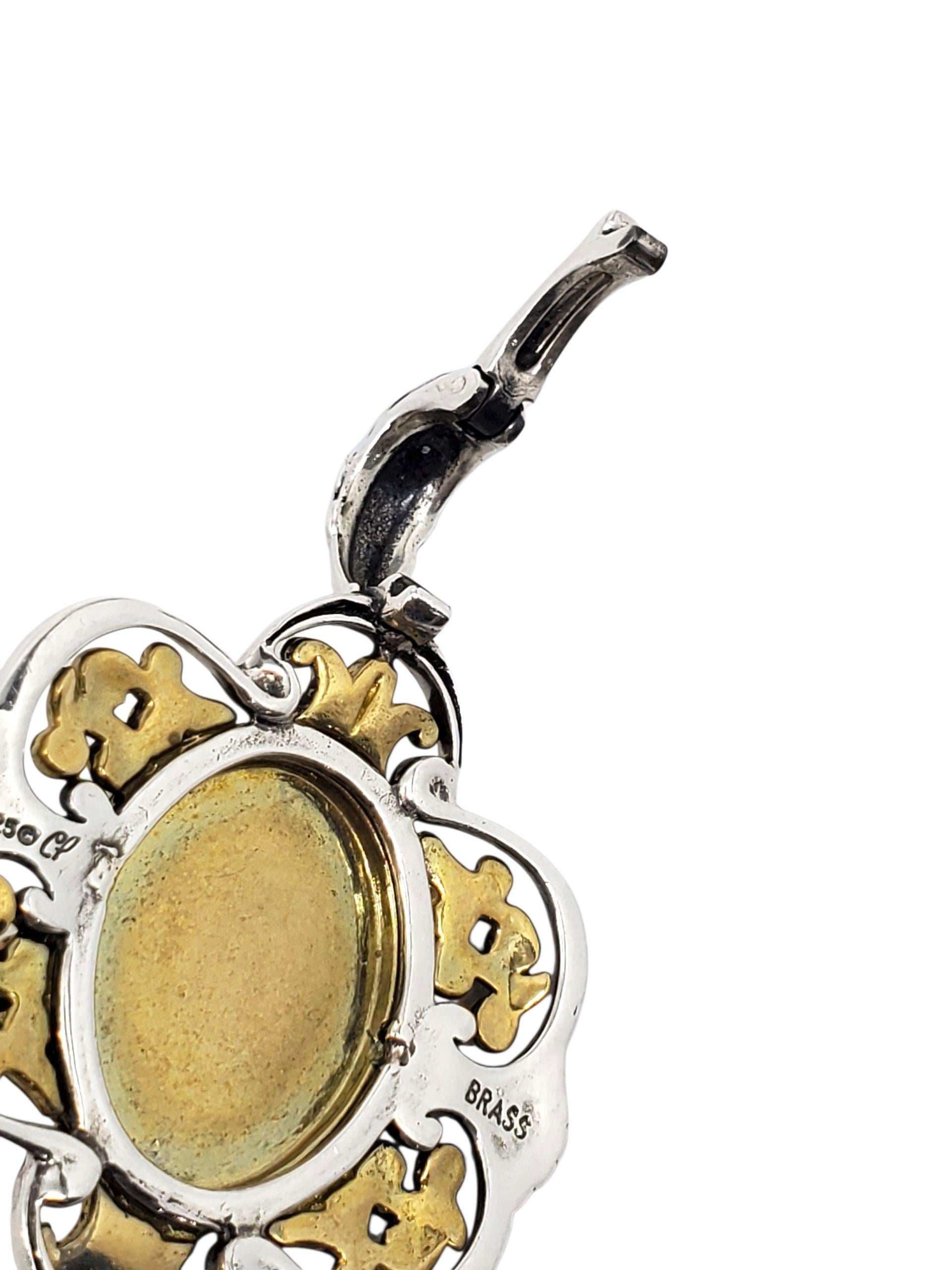 Donna Ciondolo in argento e ottone con labradorite di Carolyn Pollack #23655 in vendita