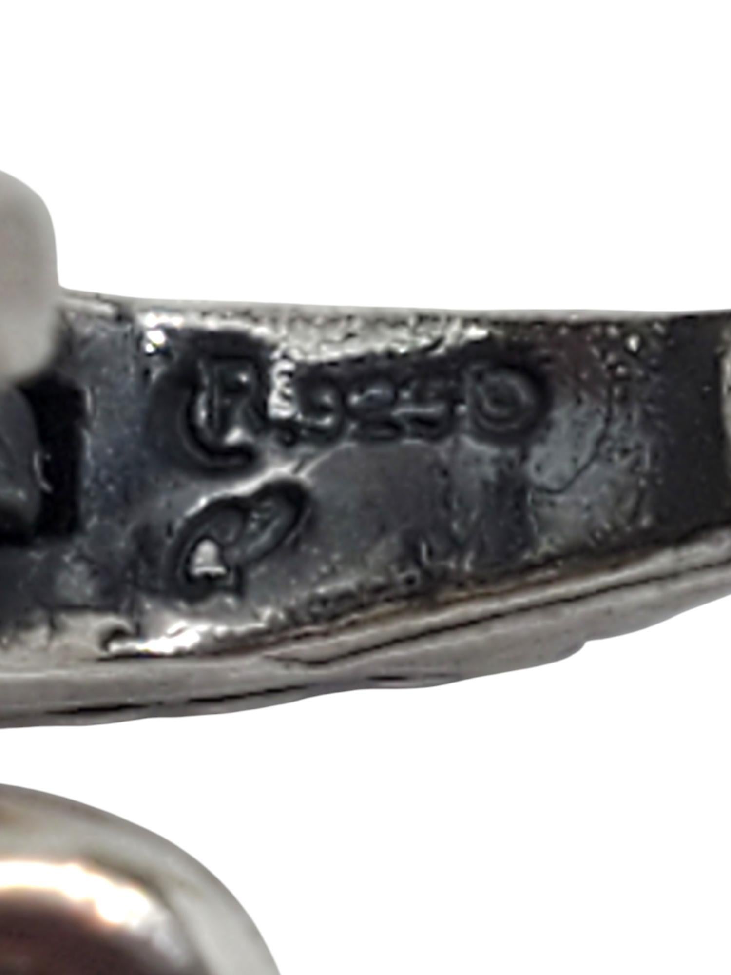 Carolyn Pollack Pendentif breloque à fleur jaune sculpté en argent sterling n° 19588 en vente 3