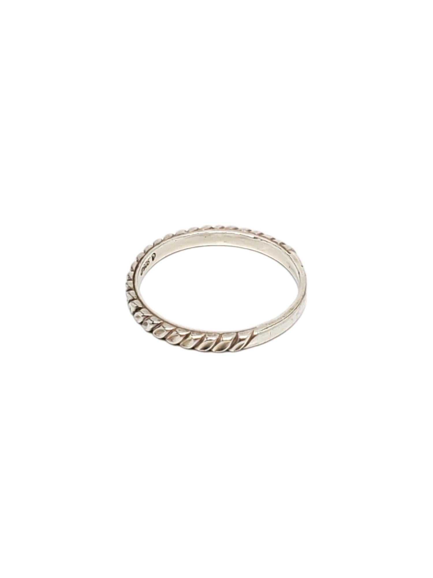 da uomo o donna Carolyn Pollack Anello in argento sterling con taglio a diamante misura 10 #17119 in vendita