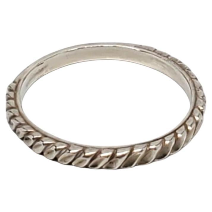 Carolyn Pollack Sterling Silver Diamond Cut Ring Band Size 10 #17119