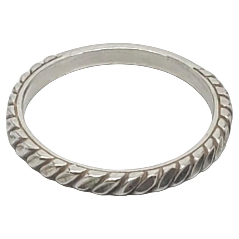 Carolyn Pollack Sterling Silver Diamond Cut Ring Band Size 9.25 #17109