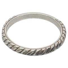 Carolyn Pollack Sterling Silver Diamond Cut Ring Band Size 9.25 #17109