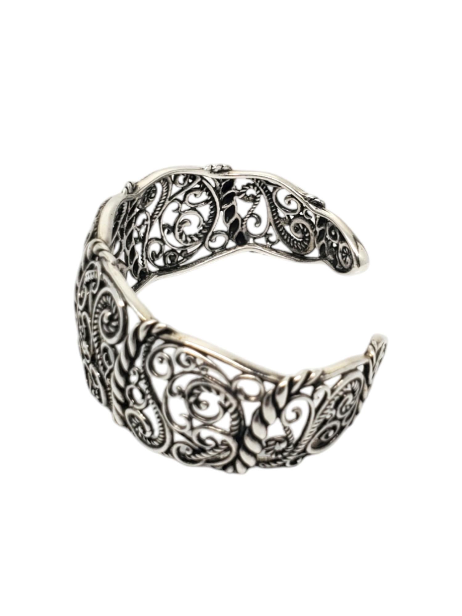 Donna Carolyn Pollack Bracciale in filigrana d'argento #20175 in vendita