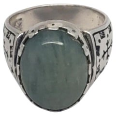 Anello di quarzo verde in argento Sterling Carolyn Pollack misura 8 #20217