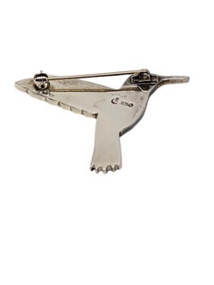 Carolyn Pollack Sterling Silver Hummingbird Brooch #17110