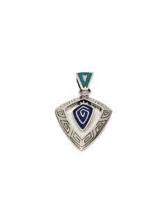Carolyn Pollack Sterling Silver Lapis Lazuli And Turquoise Pendant #17208