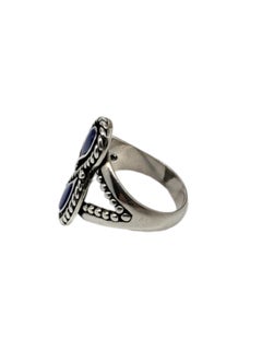Carolyn  Pollack Sterling Silver Lapis Lazuli Ring Size 9 #19208