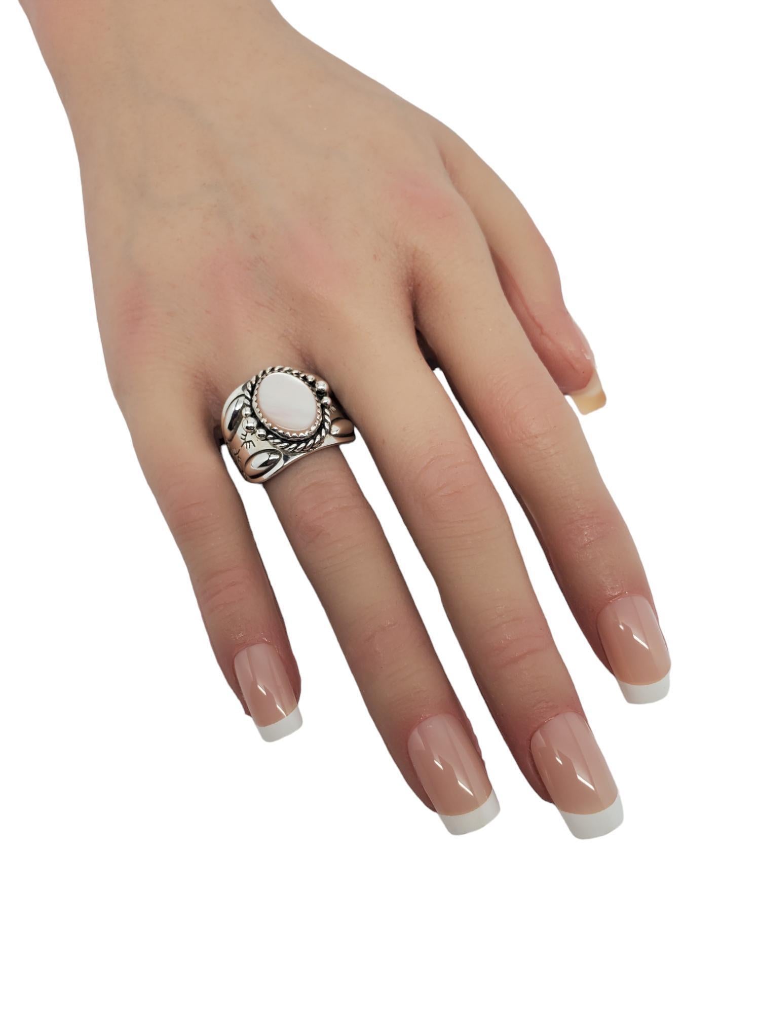 Carolyn Pollack Anello in argento Sterling Madreperla Misura 10.25 #17133 in vendita 1