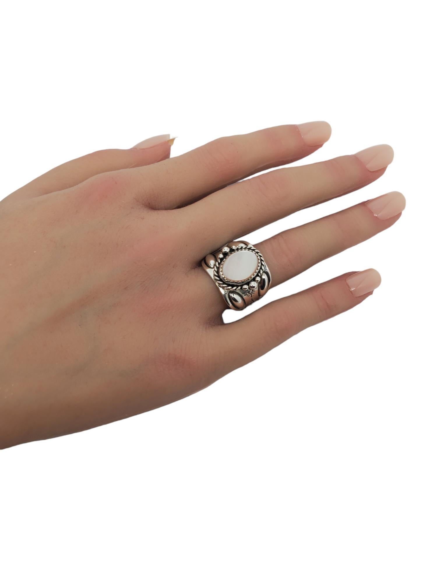 Carolyn Pollack Anello in argento Sterling Madreperla Misura 10.25 #17133 in vendita 2