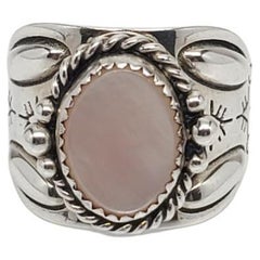 Carolyn Pollack Sterlingsilber Perlmutt-Ring Größe 10,25 #17133