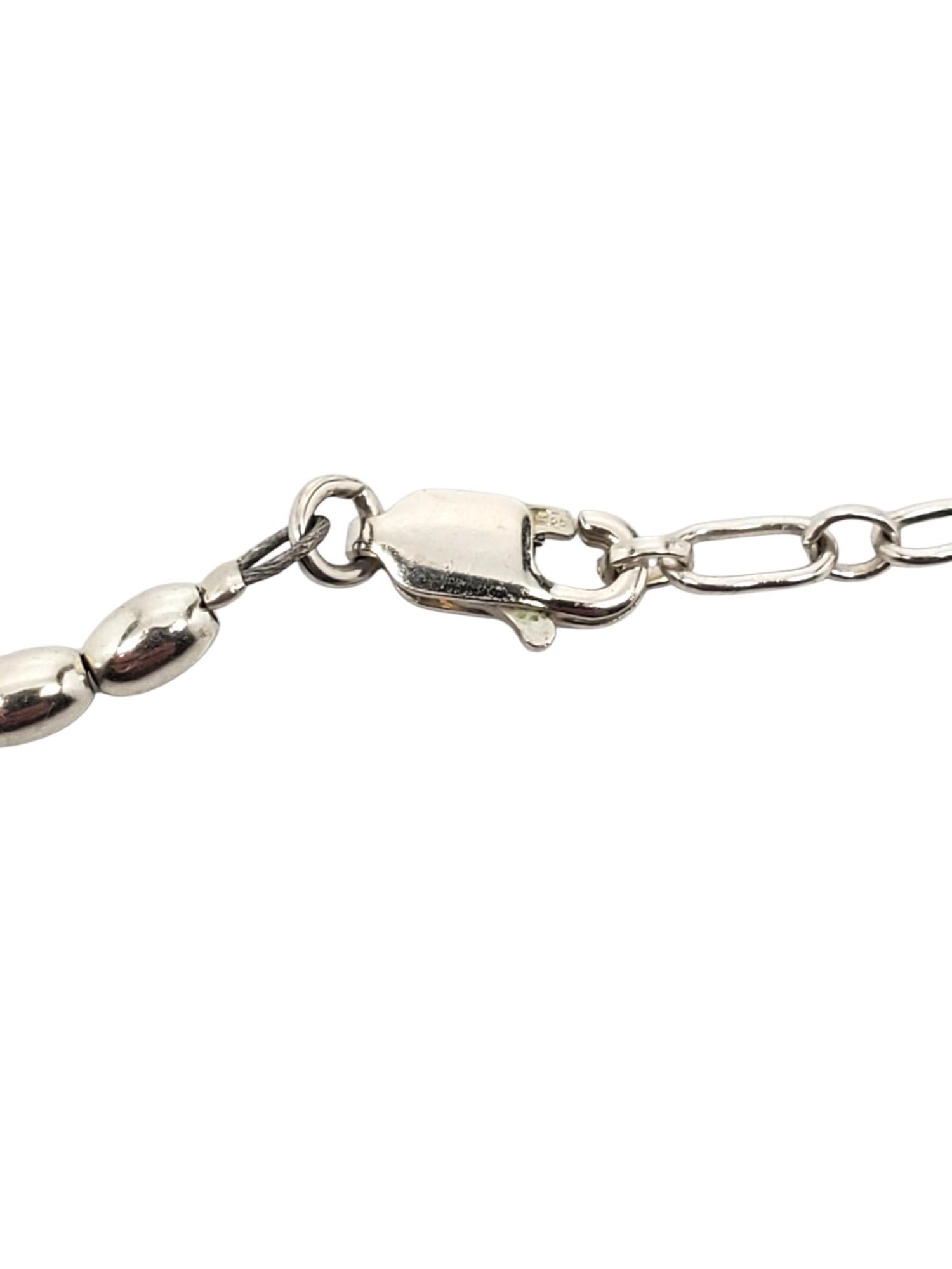 Carolyn Pollack - Collana con ciondoli floreali multicolore in argento Sterling #21217 in vendita 1