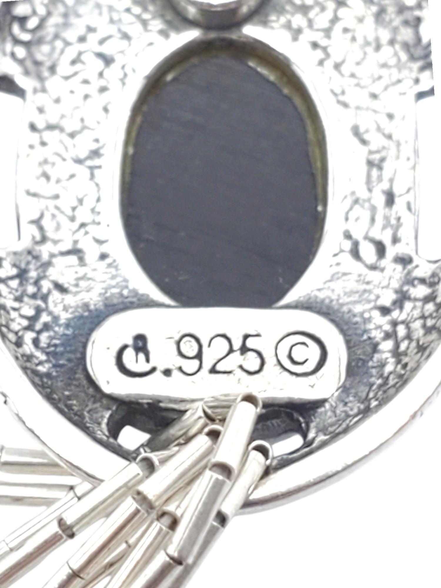 Carolyn Pollack Bracelet incrusté multicolore en argent sterling #17121 en vente 2