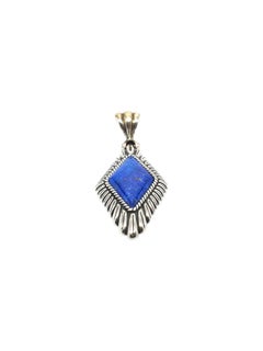 Carolyn Pollack Sterling Silver Native American Lapis Lazuli Pendant #17117