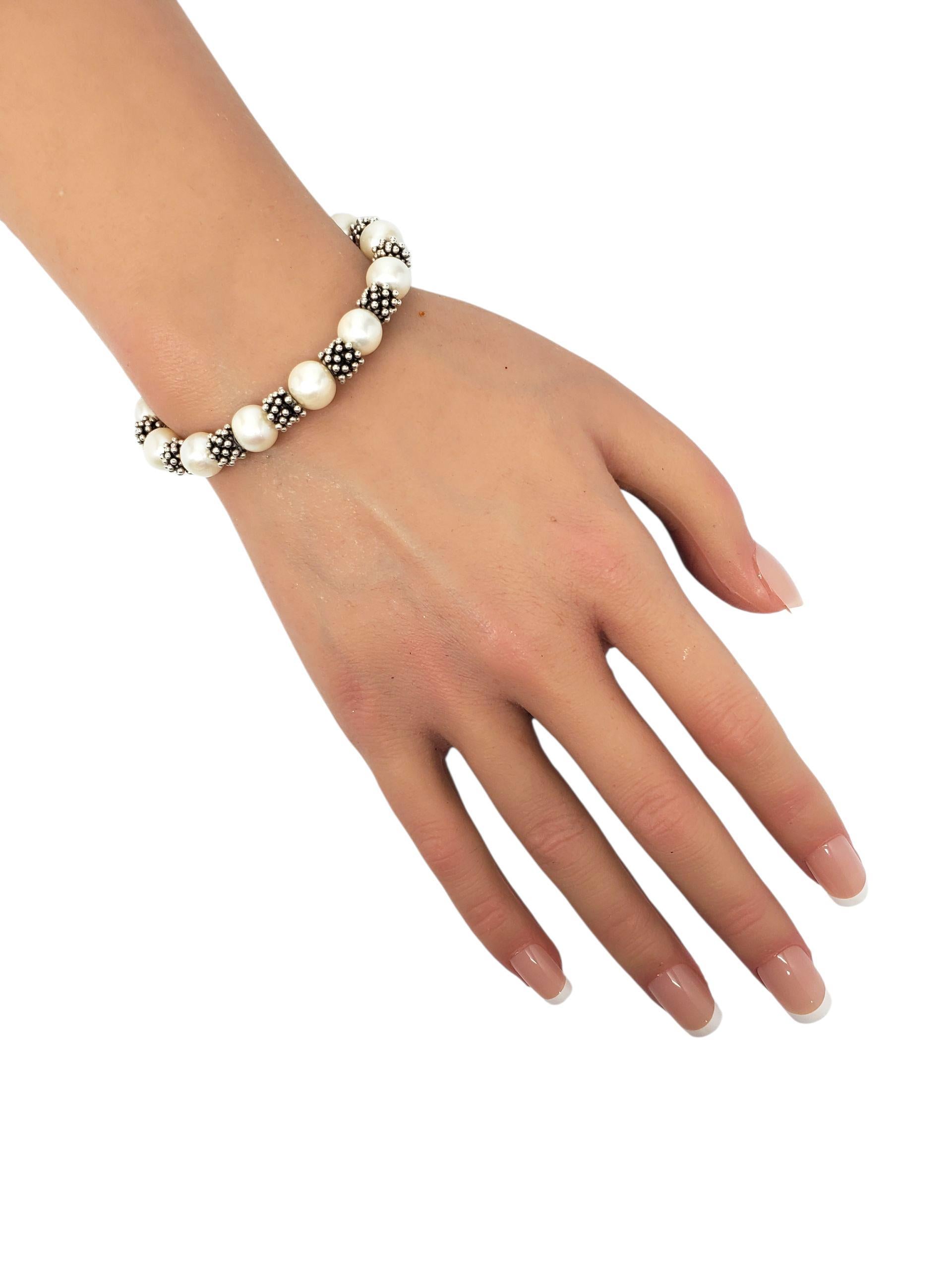 Carolyn Pollack Bracciale con perle in argento sterling #23803 in vendita 1