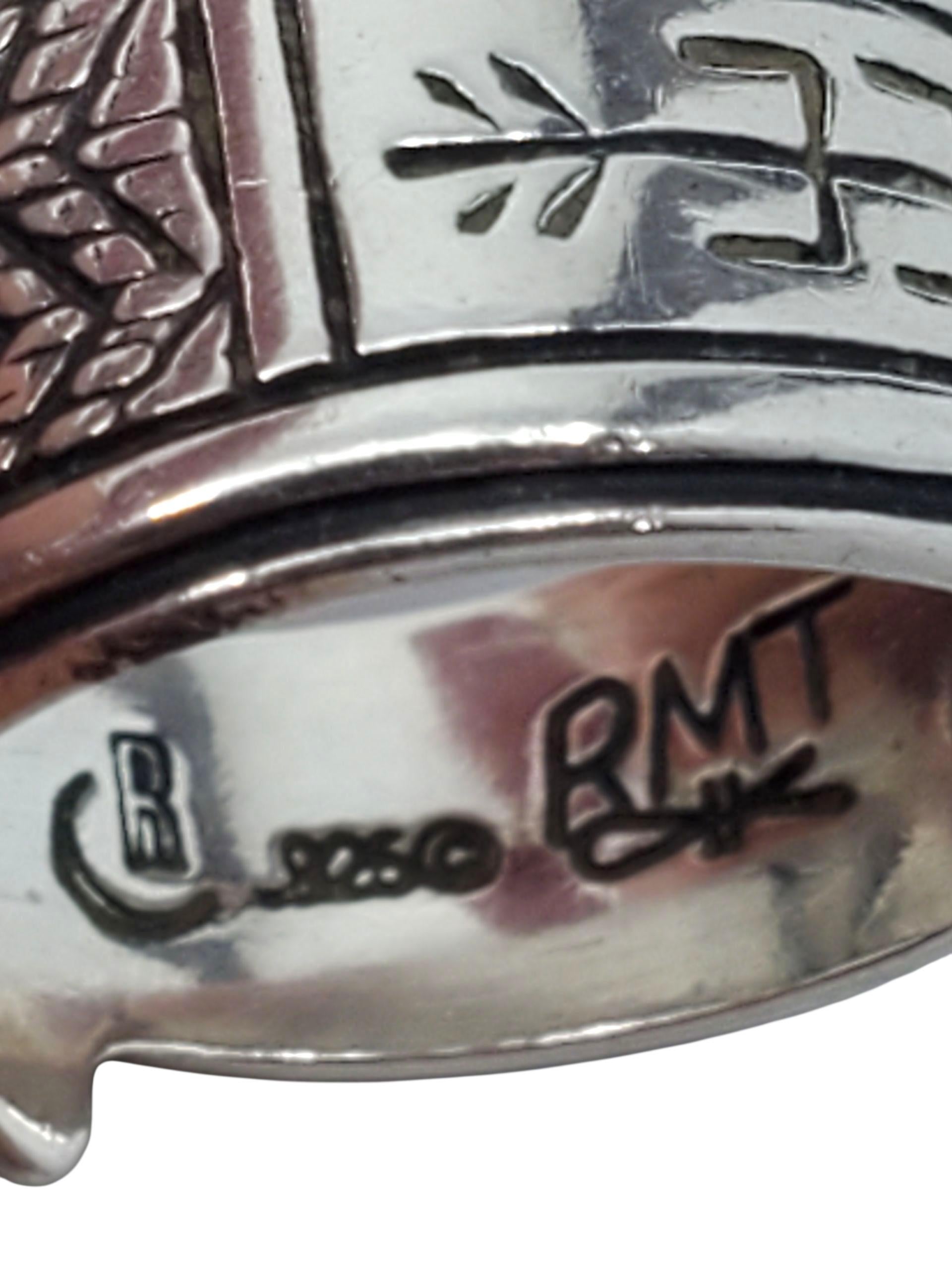 Donna Carolyn Pollack Anello in argento sterling con rodocrosite rosa misura 6,5 # 23606 in vendita