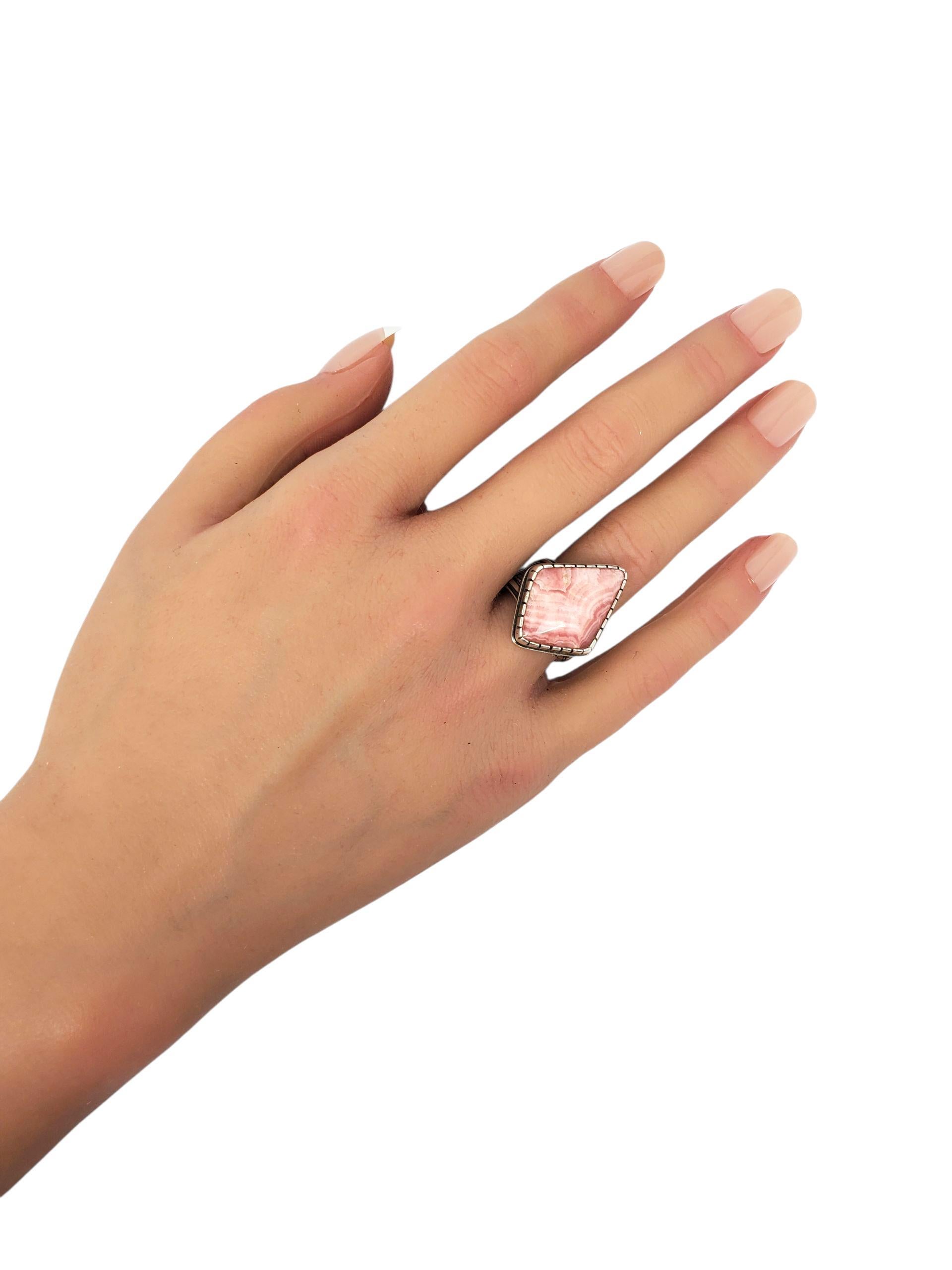 Carolyn Pollack Anello in argento sterling con rodocrosite rosa misura 6,5 # 23606 in vendita 2