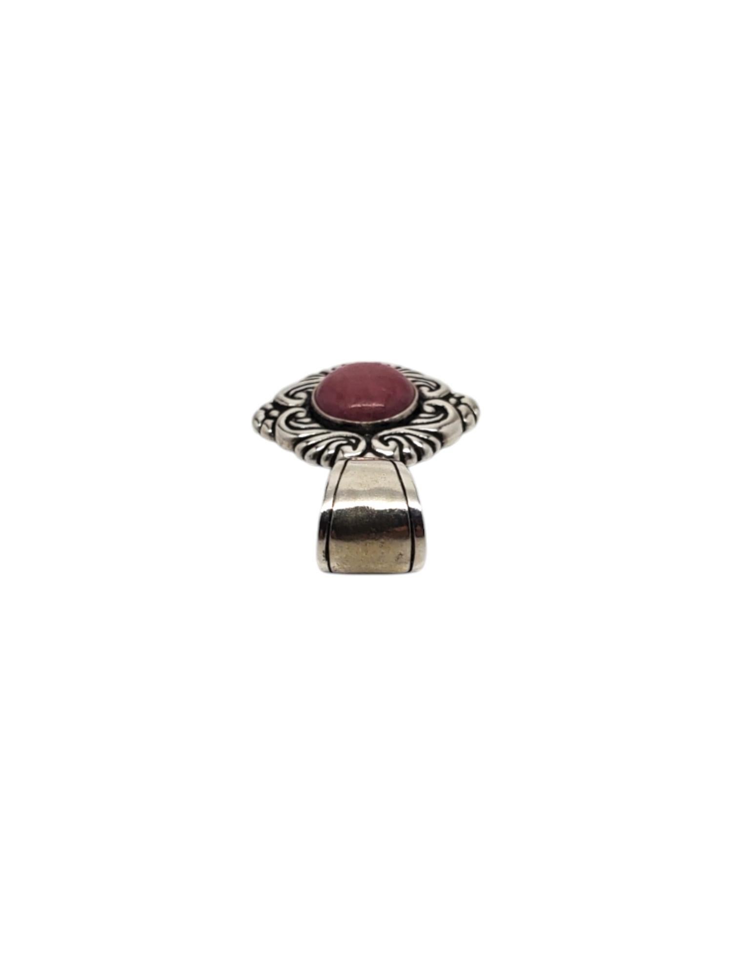 Cabochon Ciondolo con pietra rodocrosite in argento sterling di Carolyn Pollack #19216 in vendita