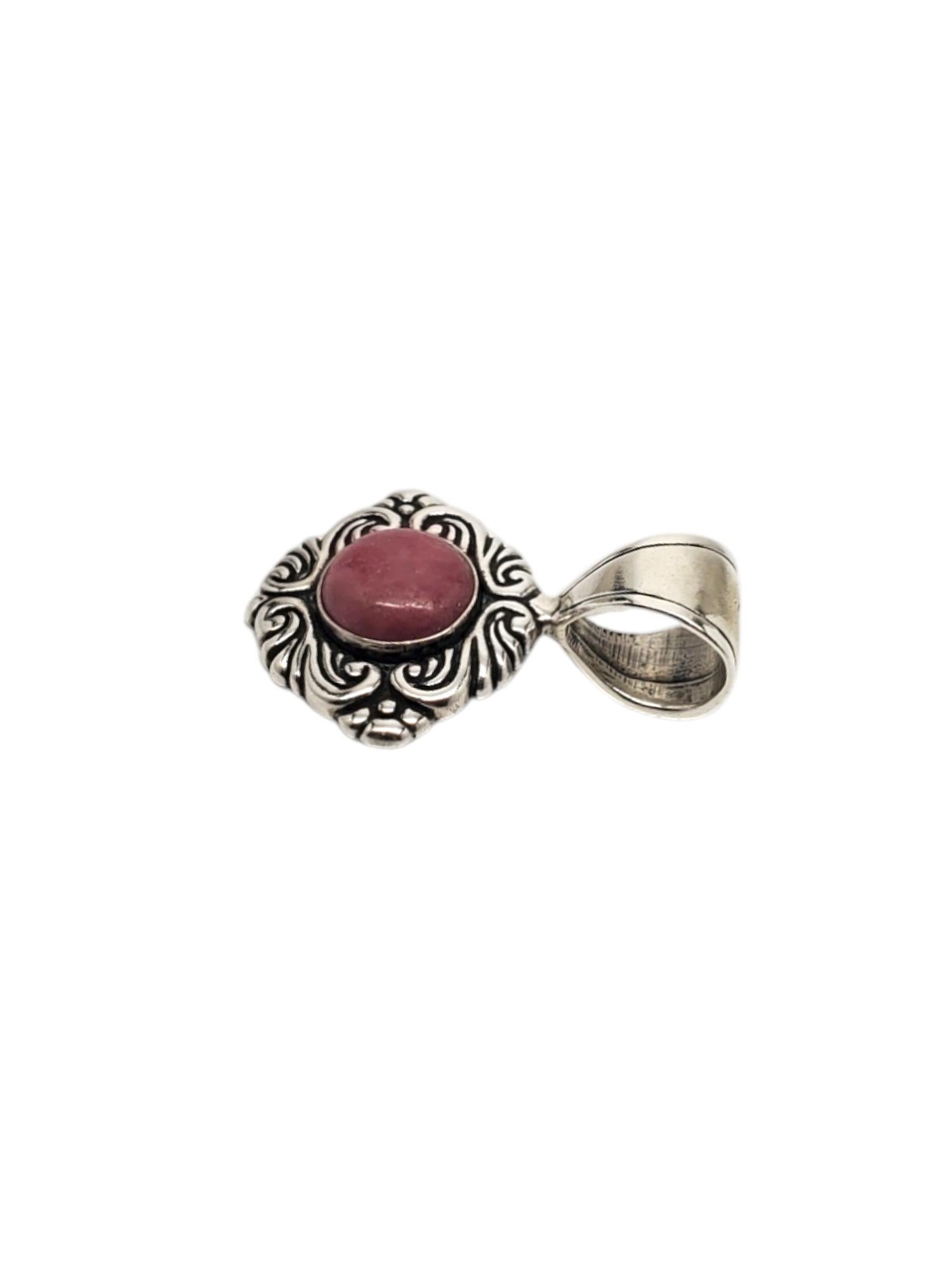 Ciondolo con pietra rodocrosite in argento sterling di Carolyn Pollack #19216 In condizioni buone in vendita a Washington Depot, CT