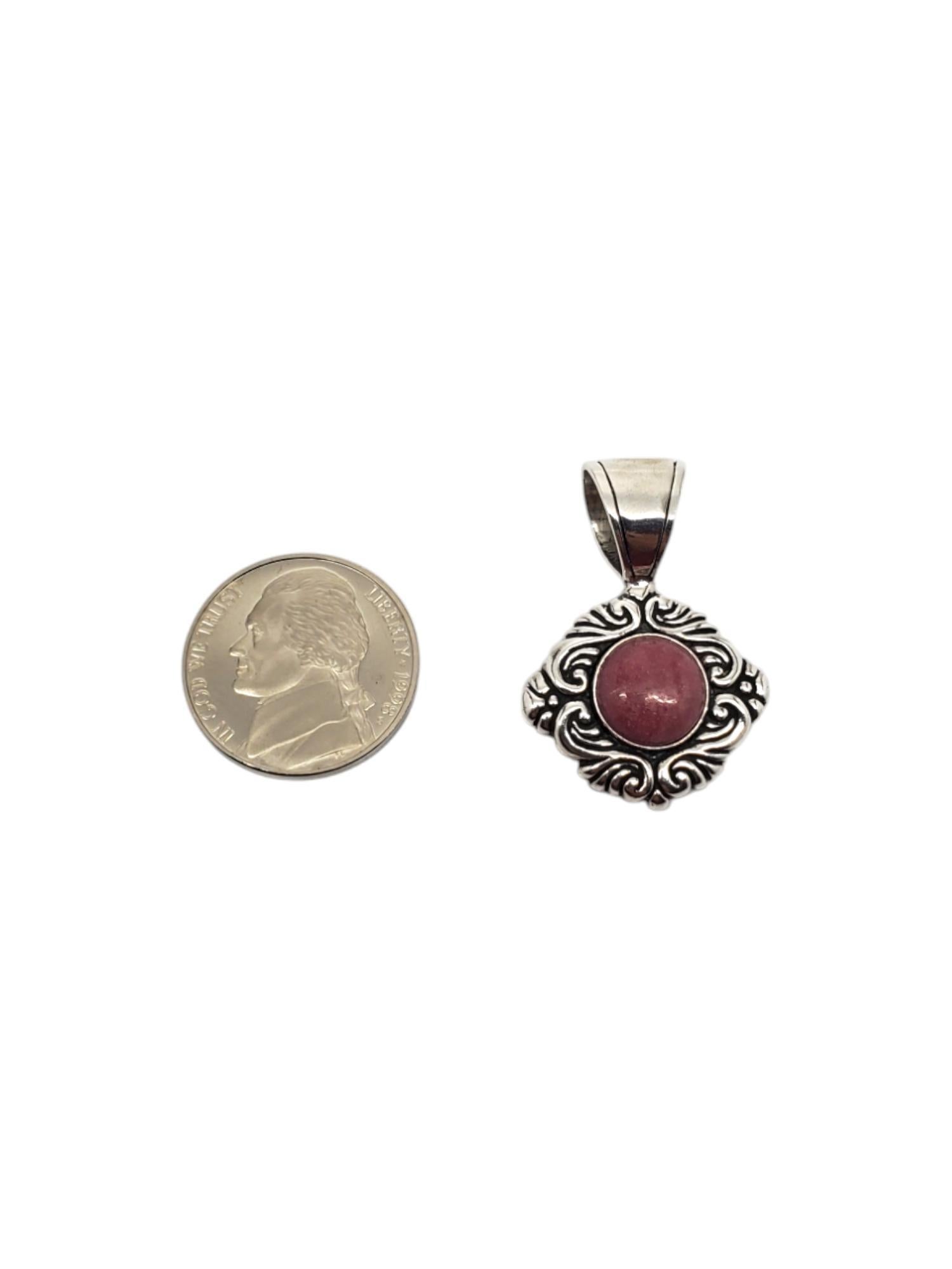 Ciondolo con pietra rodocrosite in argento sterling di Carolyn Pollack #19216 in vendita 2