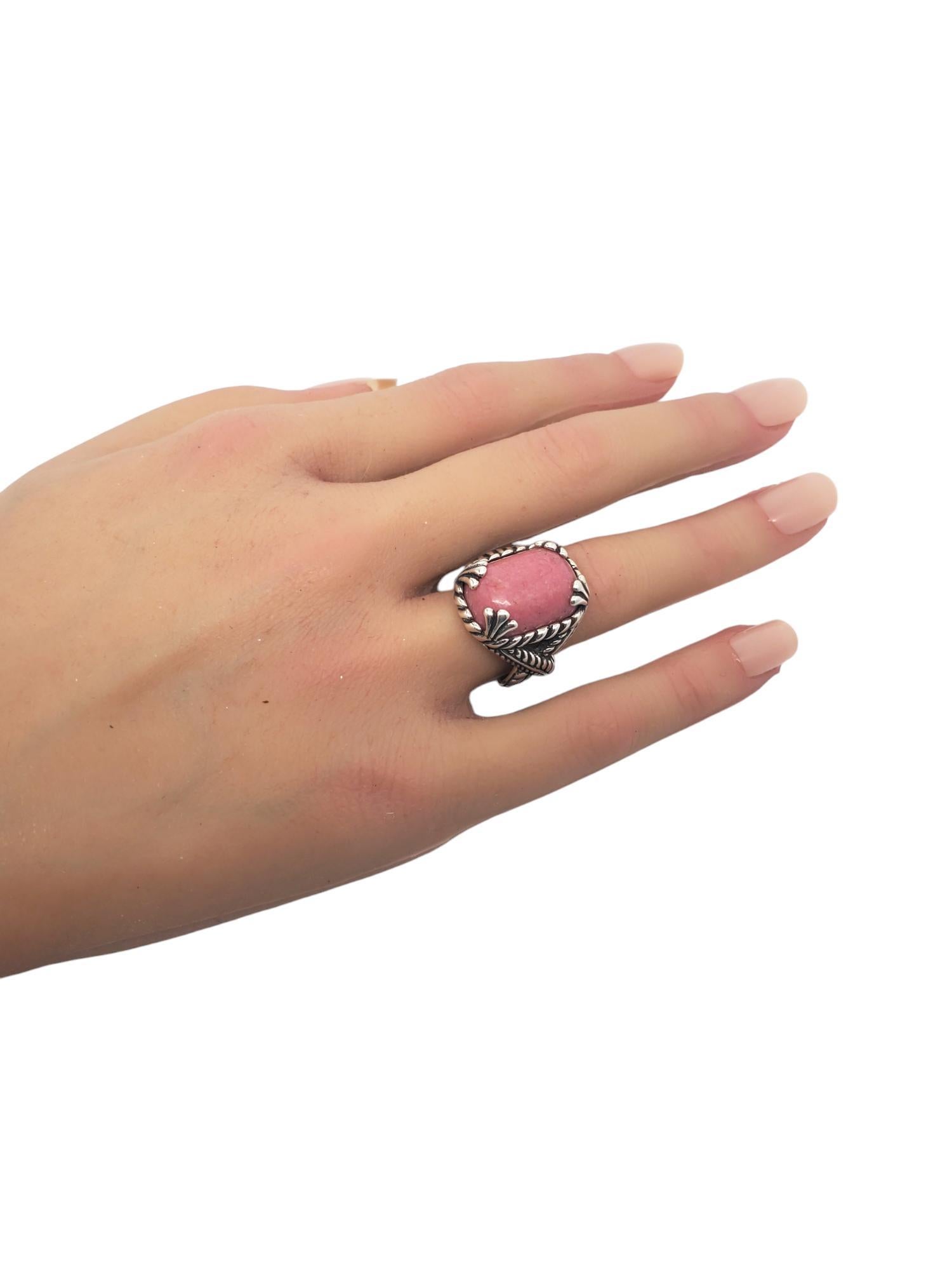 Carolyn Pollack Sterling Silver Rhodonite Ring Size 7 #20218 2