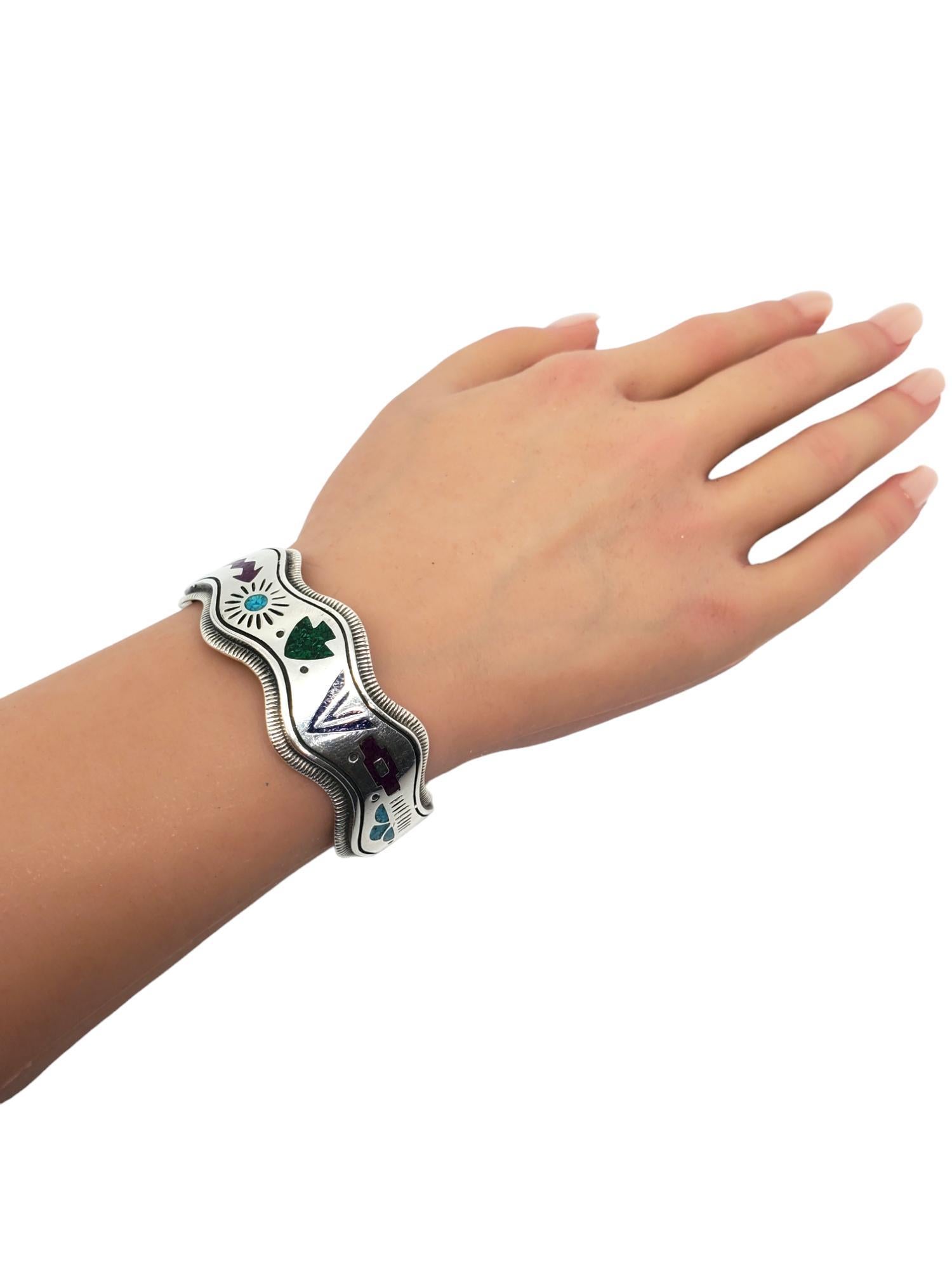 Carolyn Pollack Bracciale d'argento con ispirazione sud-occidentale #20220 in vendita 4